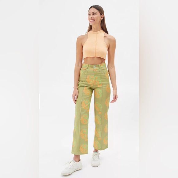 Lisa Says Gah Denim - Lisa Says Gah Robyn Yin Yang Floral High Waist Straight Leg Pants Jeans. Sz 27